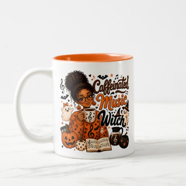Musiklärar Kaffepåverkad Häxa Tvåtons Mugg (Vänster)