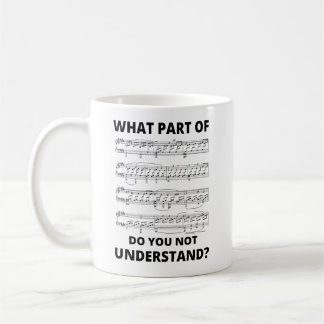 Musiklärar Pianospelare Noter Present Kaffemugg