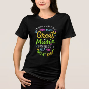 Musiklärare - Hjälp barn att göra musikgåva T Shirt