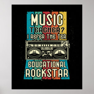 Musiklärare I föredrar termen pedagogisk rakst Poster