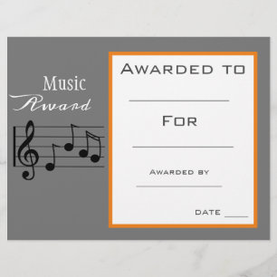 Musiklärare i musikutdelningscertifikat