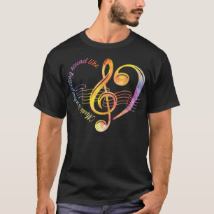 Musiklärare Musik är vad ljud tycker om C T Shirt