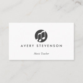 Musiklärare, Musik noter, musiker Visitkort