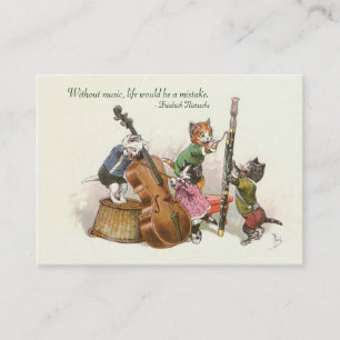 Musiklärare, musiker. Dubbelsidigt musiklager - Visitkort
