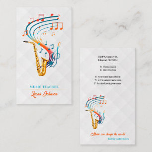 Musiklärare PROFESSIONELL Visitkort