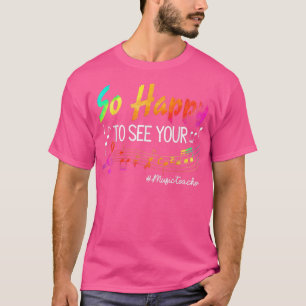 Musiklärare så Lycklig att du kan se Ansikte tillb T Shirt