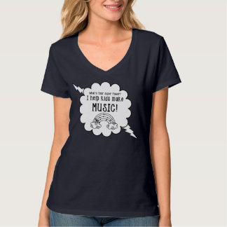 Musiklärare som T-tröja "vad är din toppen, T-shirt