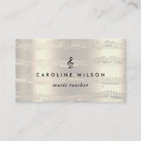 musiklärare svart treble cleo på Faux metall