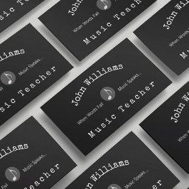 Musiklärare Visitkort