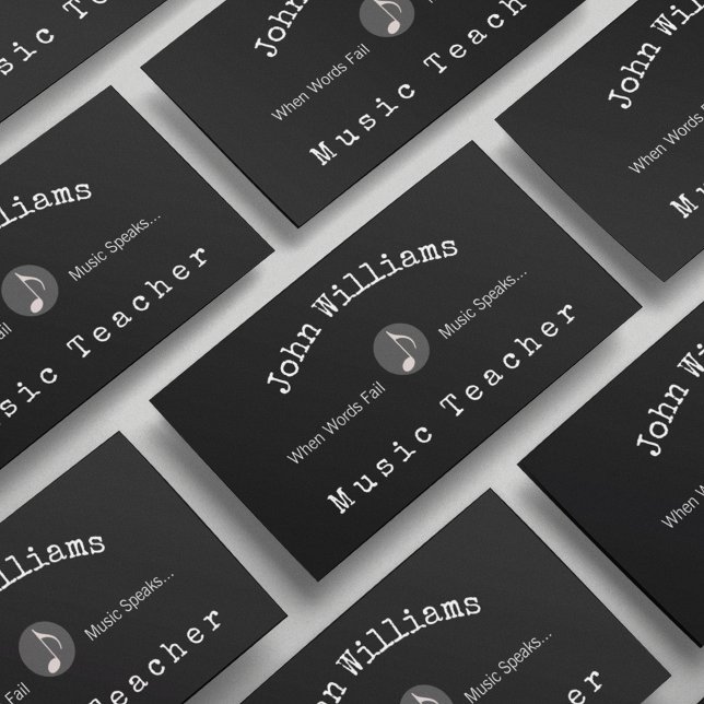 Musiklärare Visitkort (Skapare uppladdad)