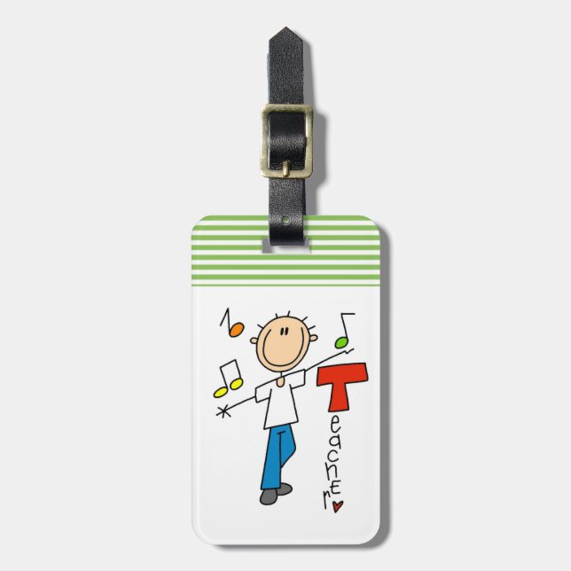 Musikläraren Bagagebricka (Vertikal Framsida)