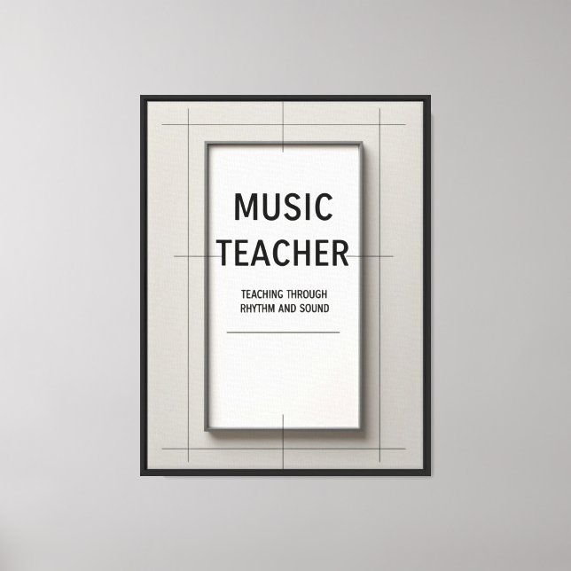 Musikläraren Canvastryck (Framsida)