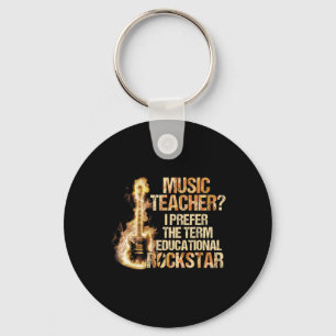 Musikläraren Jag föredrar termen pedagogisk rock S Nyckelring