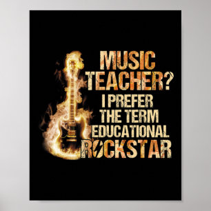 Musiklärarens jag föredrar termen pedagogisk rock poster