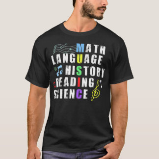 Musiklärarens språkhistorik, vänner i humor t shirt