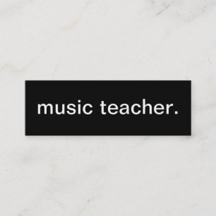 Musiklärarevisitkort Mini Visitkort