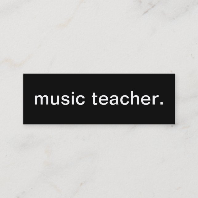 Musiklärarevisitkort Mini Visitkort (Framsida)