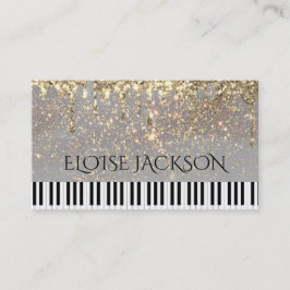 Musiklärarpianist elegant visitkort