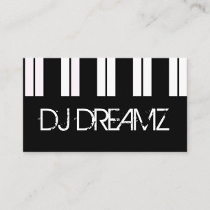Musiklärarpianonattklubb DJ professionell Visitkort