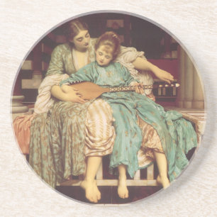 Musiklektion av Lord Frederic Leighton Underlägg Sandsten