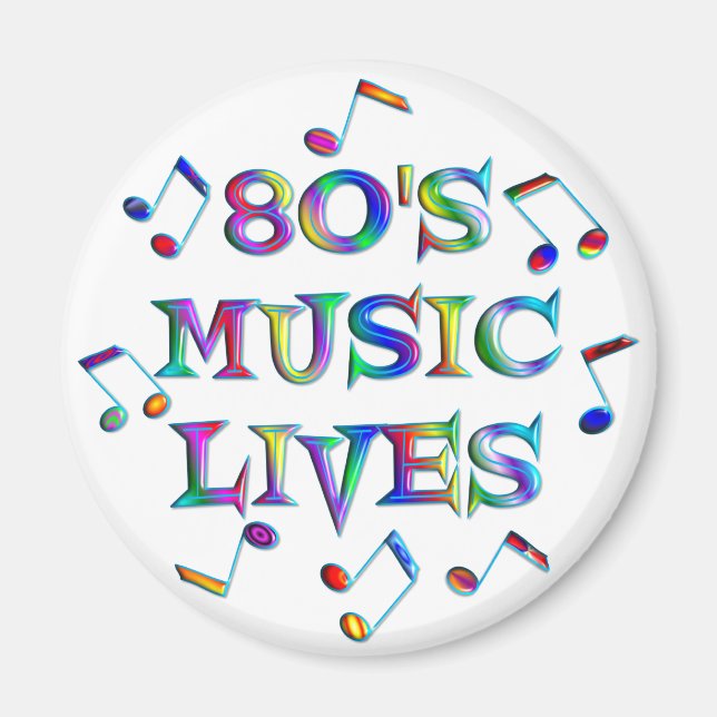 Musiklivet på 80-talet magnet (Framsidan)
