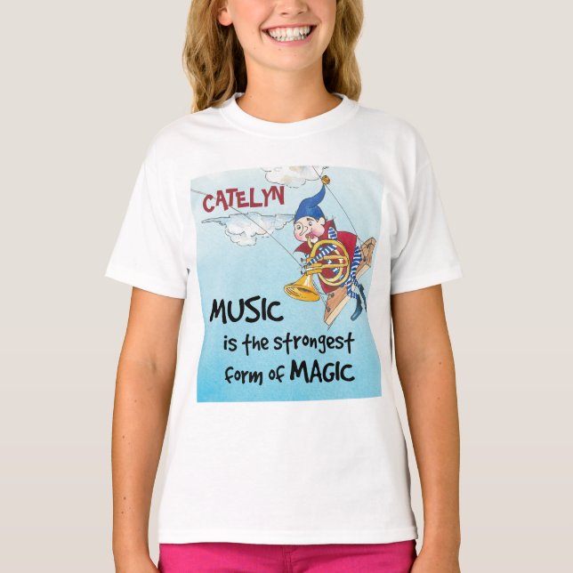 Musikmagin anpassningsbar T-Shirt (Framsida)