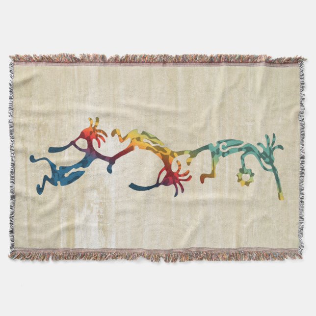 Musikmakakrobatater i KOPELLI + dina idéer Filt (Framsidan)