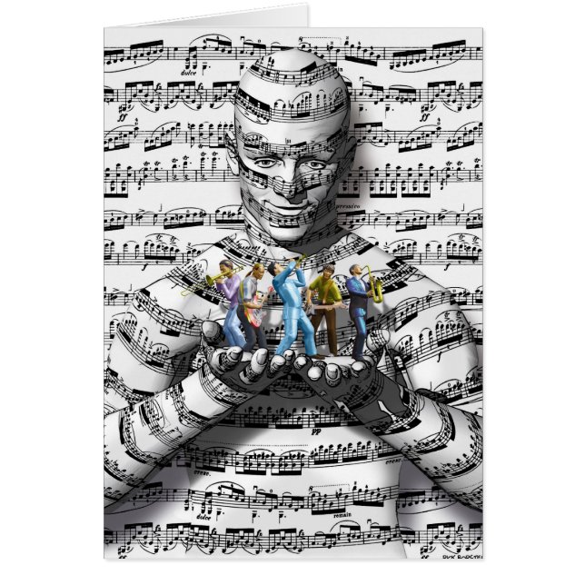 Musikman Hälsningskort (Framsidan)