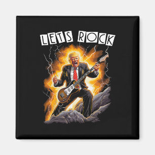 Musikmani rolig Donald Trump spelar gitarr - Me Magnet
