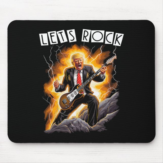 Musikmani rolig Donald Trump spelar gitarr - Me Musmatta (Framsidan)