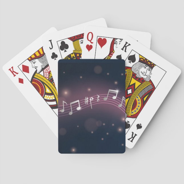 Musikmönster Casinokort (Baksidan)