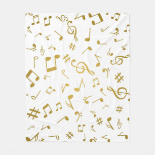 Musikmönster Fleecefilt