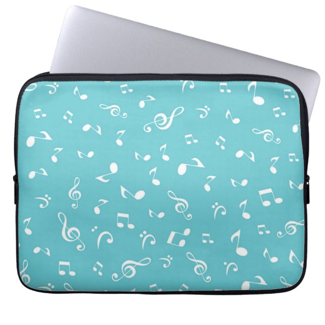 Musikmönster Laptop Fodral (Framsidan)