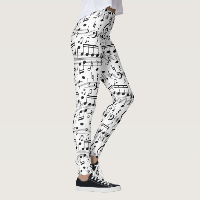 Musikmönstrade leggings (Höger)
