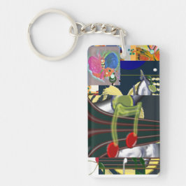 Musikmöss från akryl Keychain