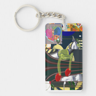 Musikmöss från akryl Keychain