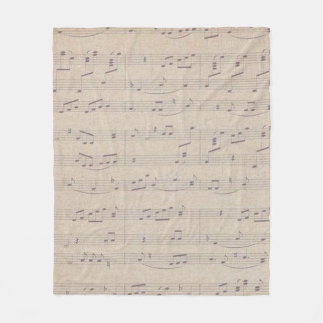 Musikmusiker i vintage lakan fleecefilt (Framsidan)