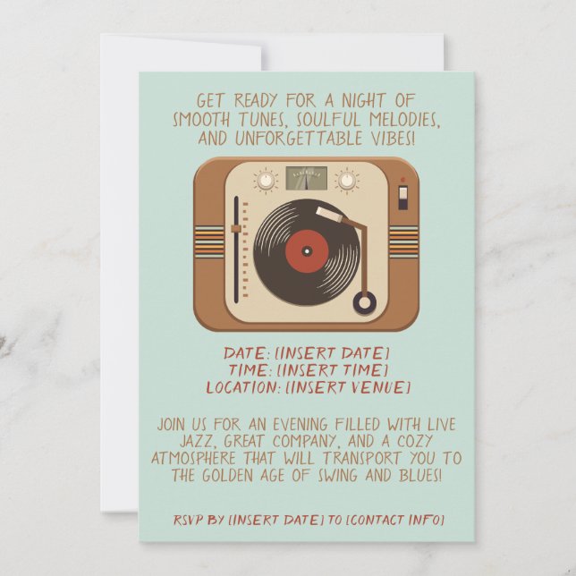 Musiknattsinbjudan Inbjudningar (Framsida)