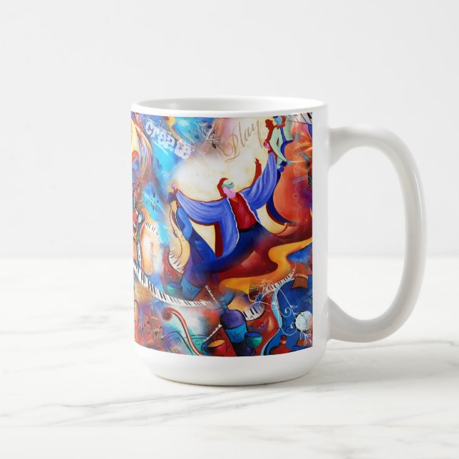 Musiknojan instrumenterar muggen kaffemugg (Höger)
