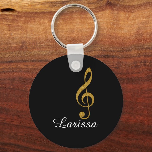 musiknot med namn nyckelring (Framsida)