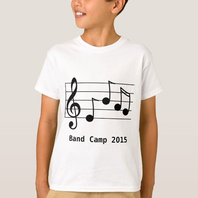 Musiknotation Band Camp Tee Shirt (Framsida)