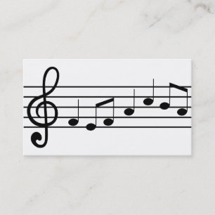 musiknotation visitkort