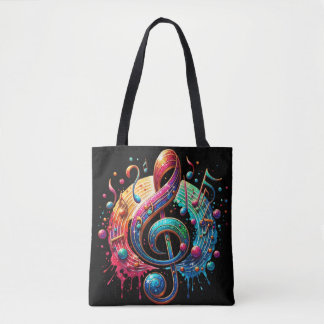 Musiknote ein Außergewöhnliches Design Eye Catcher Tygkasse