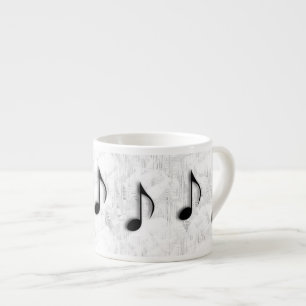 Musiknoter Espresso-mugg Espressomugg