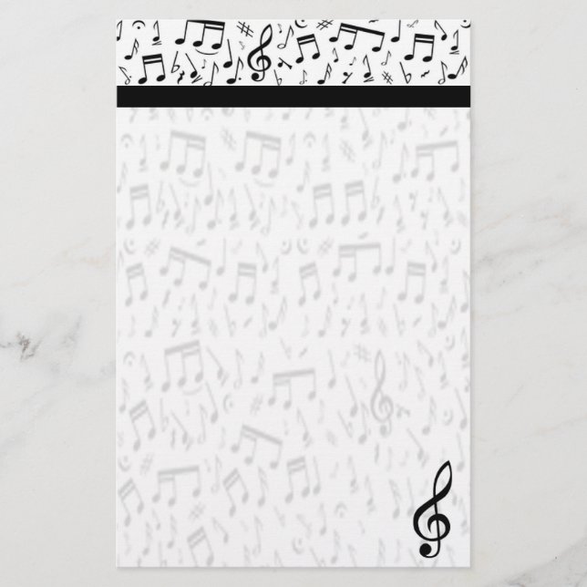 Musiknotis brevpapper (Framsida)