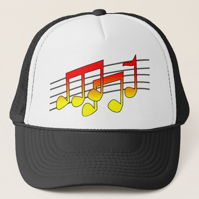 musiknotshatt truckerkeps (Framsida)