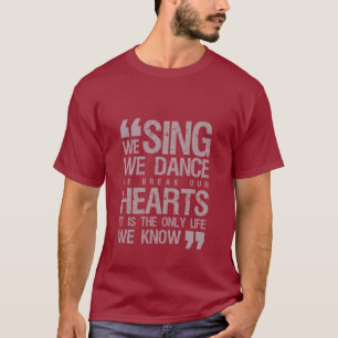 Musikoffertgrunge T-shirt Sjunga Dance Break Heare