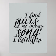 Musikoffertthandboken Lettering Calligraphy Poster