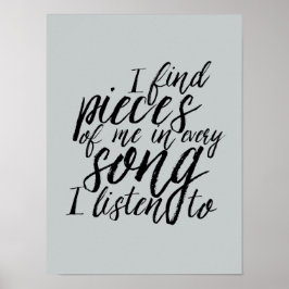 Musikoffertthandboken Lettering Calligraphy Poster
