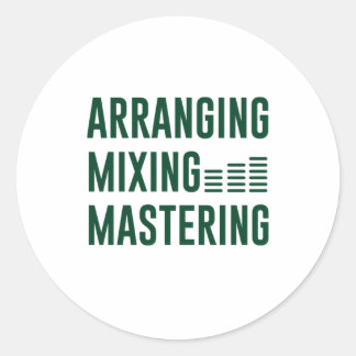 Musikorganisering av mixning av matning runt klistermärke